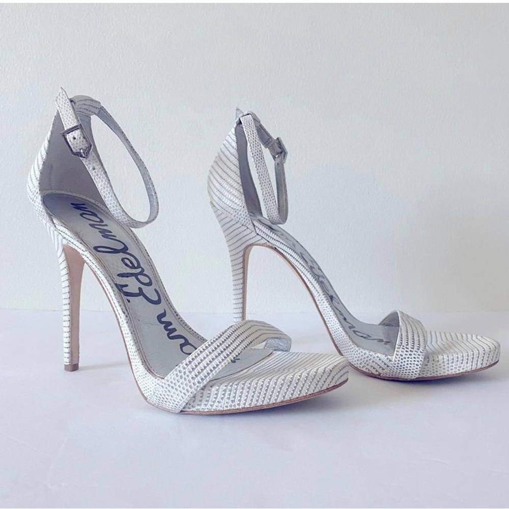 Sam Edelman Women's White Strappy Heels